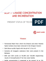 Vinasse Concentration and Incineration