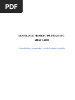 Modelo de Projeto de Pesquisa