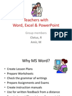 Teachers With Word, Excel & Powerpoint: Group Members