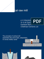 Vertical raw mill operation and design