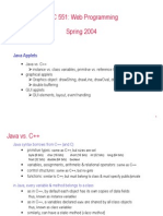 CSC 551: Web Programming Spring 2004: Java Applets