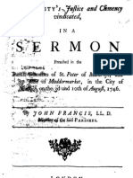 John Francis - Justice and Clemency Sermon 1746
