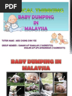 Baby dumping cases in Malaysia major social issue