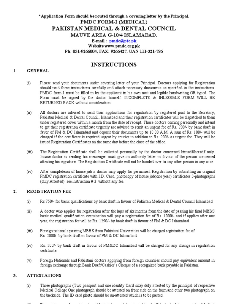 PMDC Register PDF Cashier's Check Identity Document