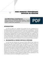 Voies Veineuses Périphériques Difficiles en Pédiatrie