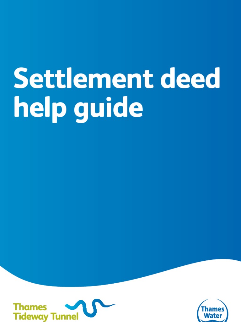Settlement Deed Application Guide | PDF | Law
