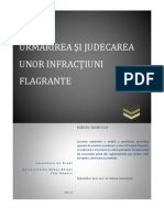 Urmărirea Şi Judecarea Unor Infracţiuni Flagrante