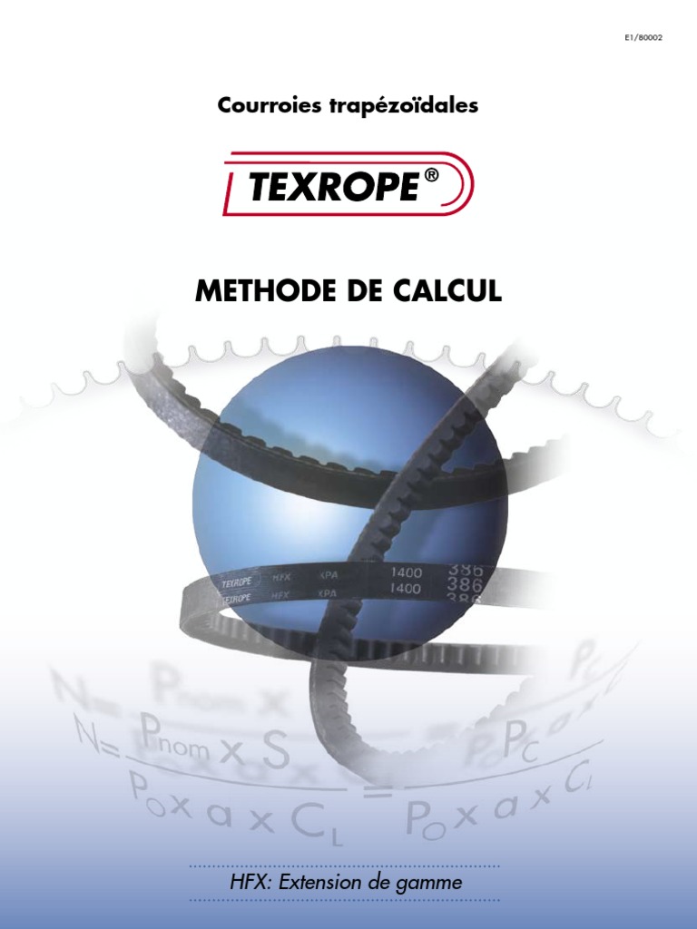 Courroies Trap TEXROPE, PDF, Courroie