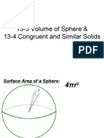 13-3 Volume of Sphere