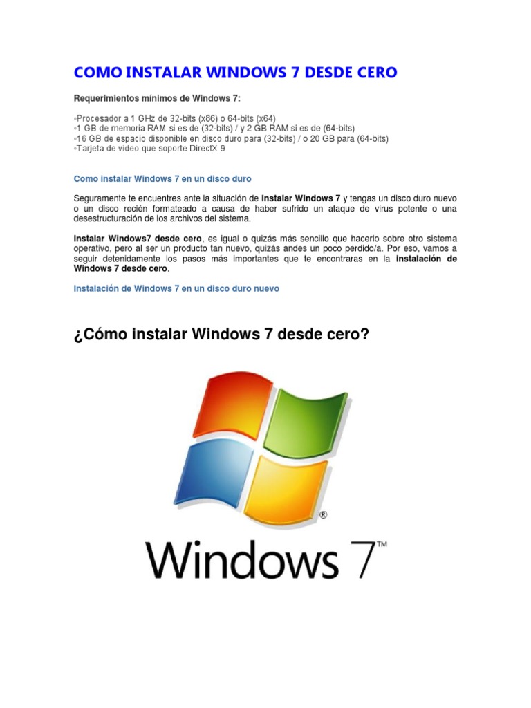instalar windows 7 starter gratis