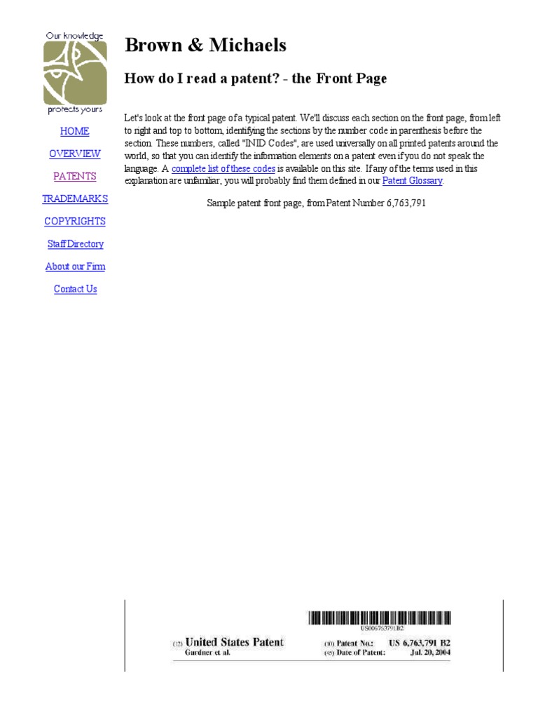 How To Read A Patent | PDF | Patent Claim | Patent Application
