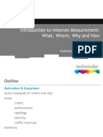 Introduction To Internet Measurement: What, Where, Why and How