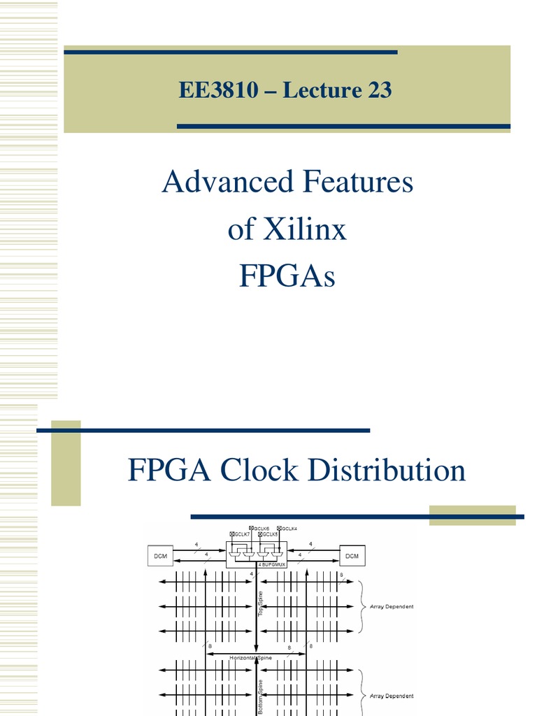 Xilinx DCM | PDF | Field Programmable Gate Array | Electrical Circuits