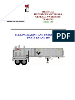 Bulk Packaging and Cargo Tanks PARTS 178 AND 180: Bilingual Hazardous Materials General Awareness Training