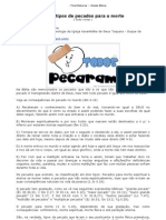 30 Tipos de Pecado - Estudos Bíblicos