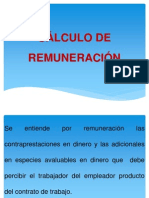 Cálculo de Remuneración