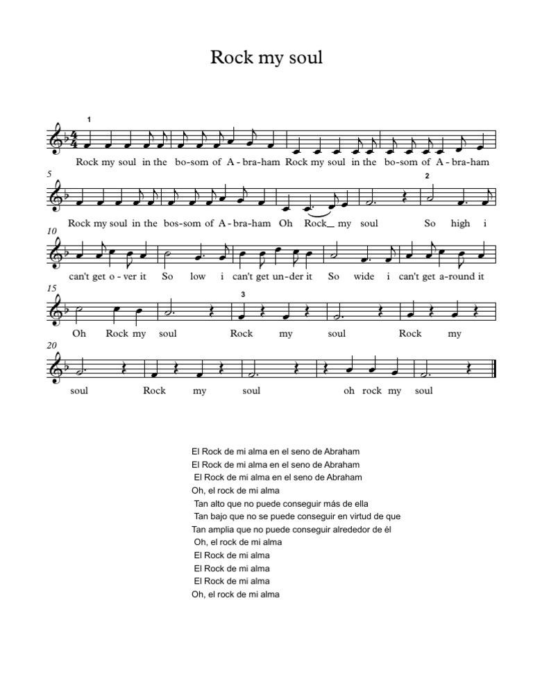 Rock My Soul | PDF