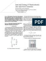 Thermo Electric Devices