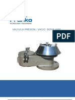 Válvula de presión/vacío Serie 1000