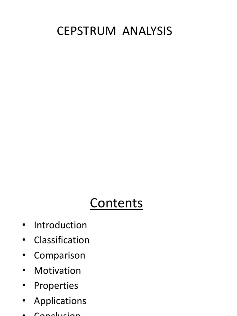 Cepstrum Analysis | PDF