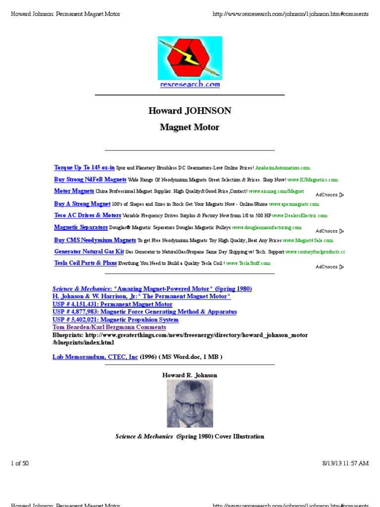 Howard Johnson Permanent Motor PDF Field