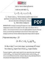 Formulas For Vehicle Braking Dynamics PDF