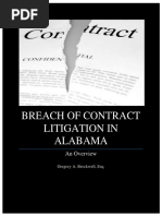 Download Breach of Contract Litigation in Alabama - An Overview by GregoryABrockwell SN160068666 doc pdf