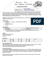 Math 3 Honors Syllabus 2013 2014