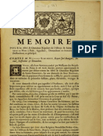 Memoire Pour Les Abbé & Chanoines Réguliers de L'abbaye de Sainte Genevieve Au Mont À Paris