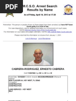 Ernesto Cabrera Rodriguez Mug Shot