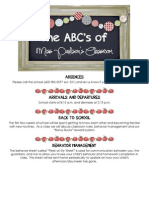 The Abcs of Miss Ps Classroom