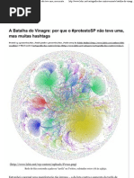 A Batalha do Vinagre por que o #protestoSP não teve uma, mas muitas hashtags