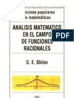 Shilov - Analisis Matematico en El Campo de Las Funciones Racionales