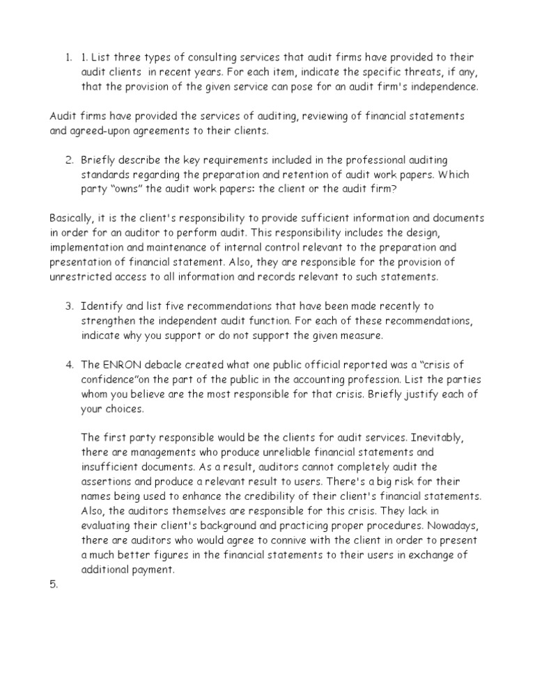 Auditing case study with solution pdf image