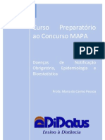 Apostila Base - Doenças, Epidemiologia e Bioestatística - Profa Maria Do Carmo Pessoa