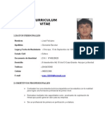 Curriculum Vitae Jose Gonzales Escobar)