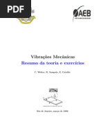 Vibrações Mecânicas Resumo Da Teoria e Exercícios