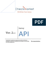 Download CheckMarket Survey API Documentation by CheckMarket SN16012262 doc pdf