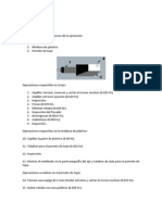 Problema 5.1 Trazar diagrama proceso operación