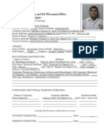 Industrial Relations and Job Placement Office: Personal Data Form