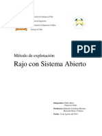 Informe - Rajo Con Sistema Abierto - Pablo Mery, Francisco Solis