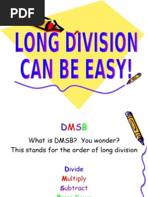 Long Division Can Be Easy!