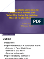 Estimating High Dimensional Covariance Matrices Using a Factor Model_Sun_2013_Slides