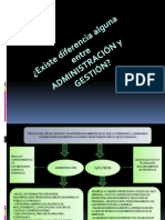 Diferencia Entre Administracion y Gestion Empresarial