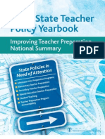 2012 State Teacher Policy Yearbook National Summary NCTQ Report