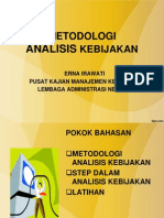 Metodologi Analisis Kebijakan