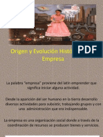 Origen y EvoluciÃ³n HistÃ³rica de la Empresa