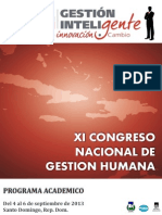 Programa Academico Xi Congreso Adoarh 2013