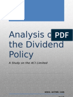 Download Analysis of Dividend Policy by taijulshadin SN160176234 doc pdf