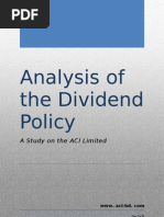 Download Analysis of Dividend Policy by taijulshadin SN160176234 doc pdf